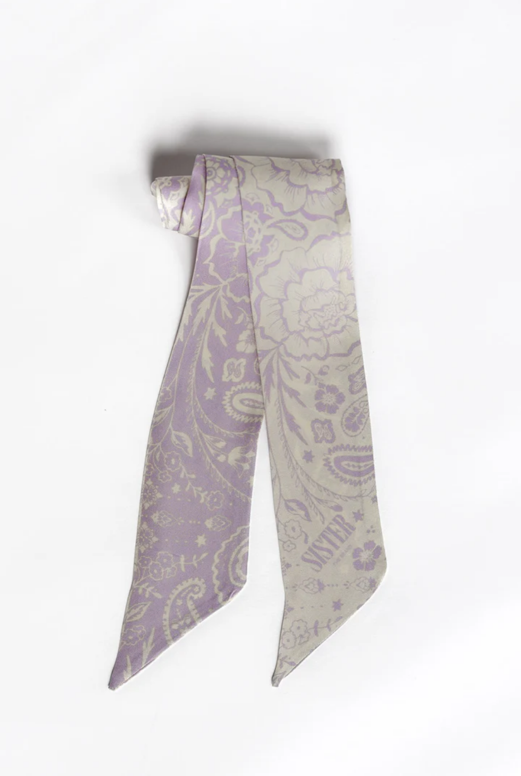 Lavender Fields Silk Twilly Scarf