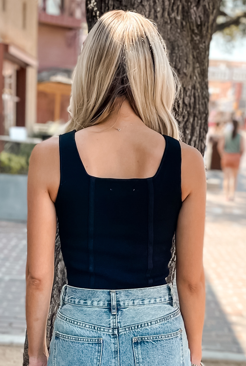 Night Out Spandex Crop Top - Black