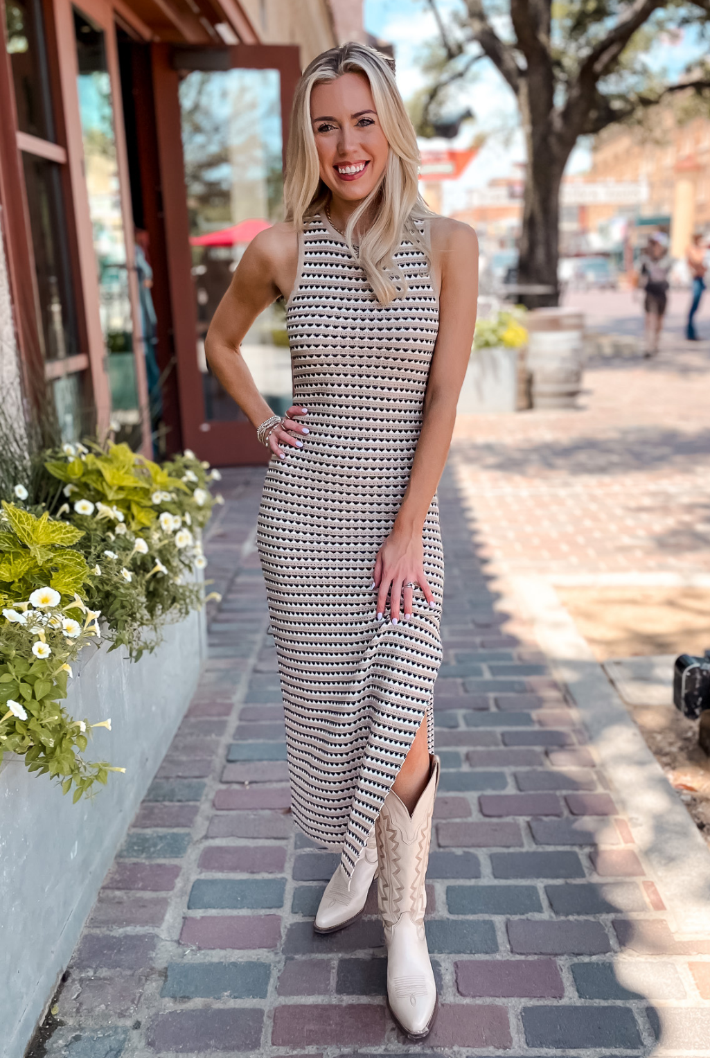 Striped For Summer Sweater Dress