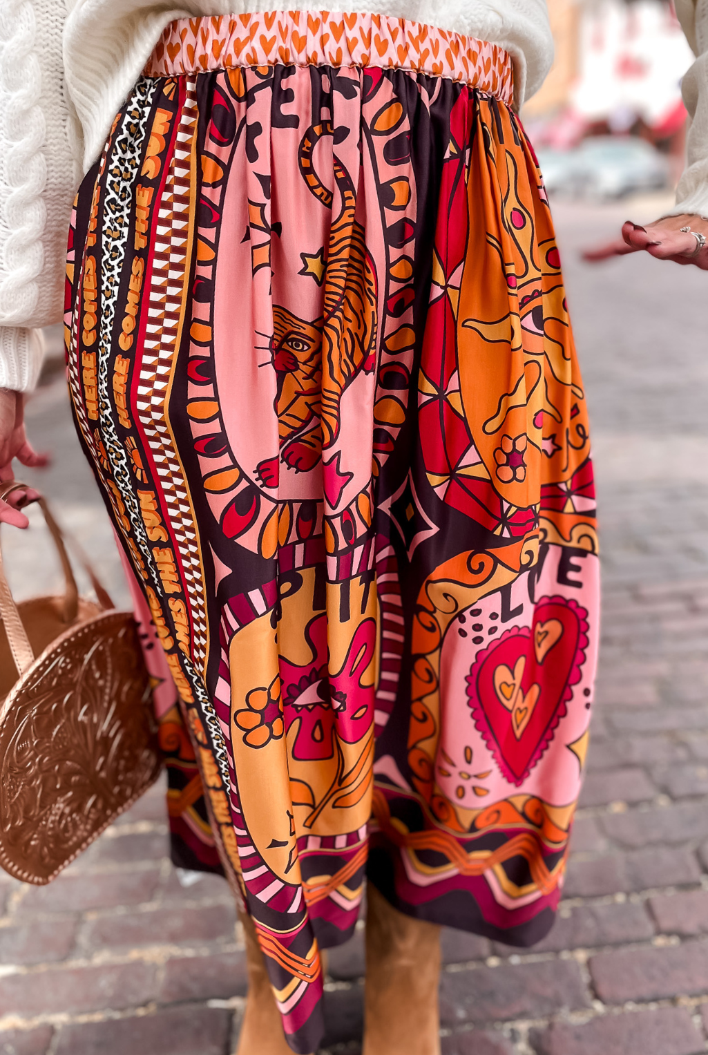 Sunset Satin Skirt