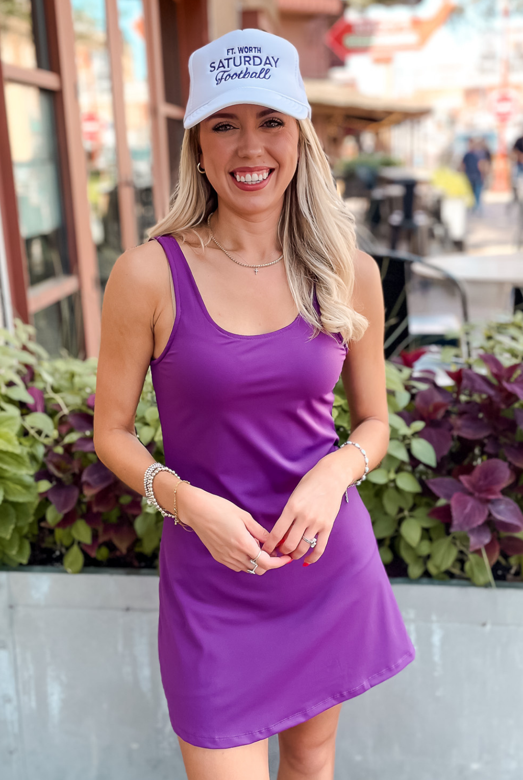 Active Flare Dress - Purple