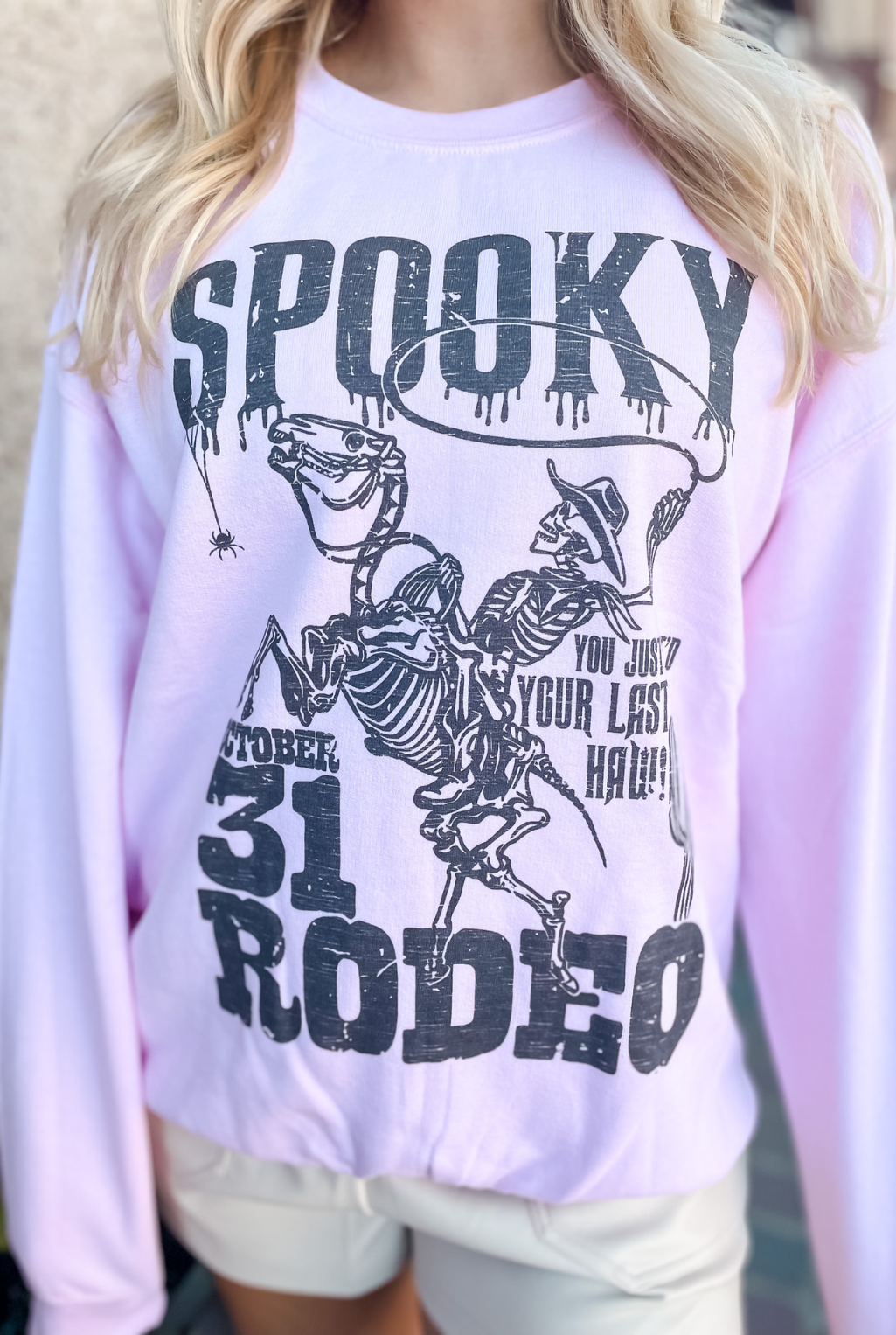 Spooky Rodeo Sweatshirt - Pink