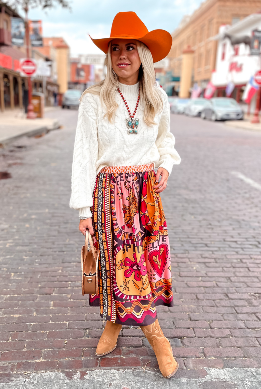 Sunset Satin Skirt