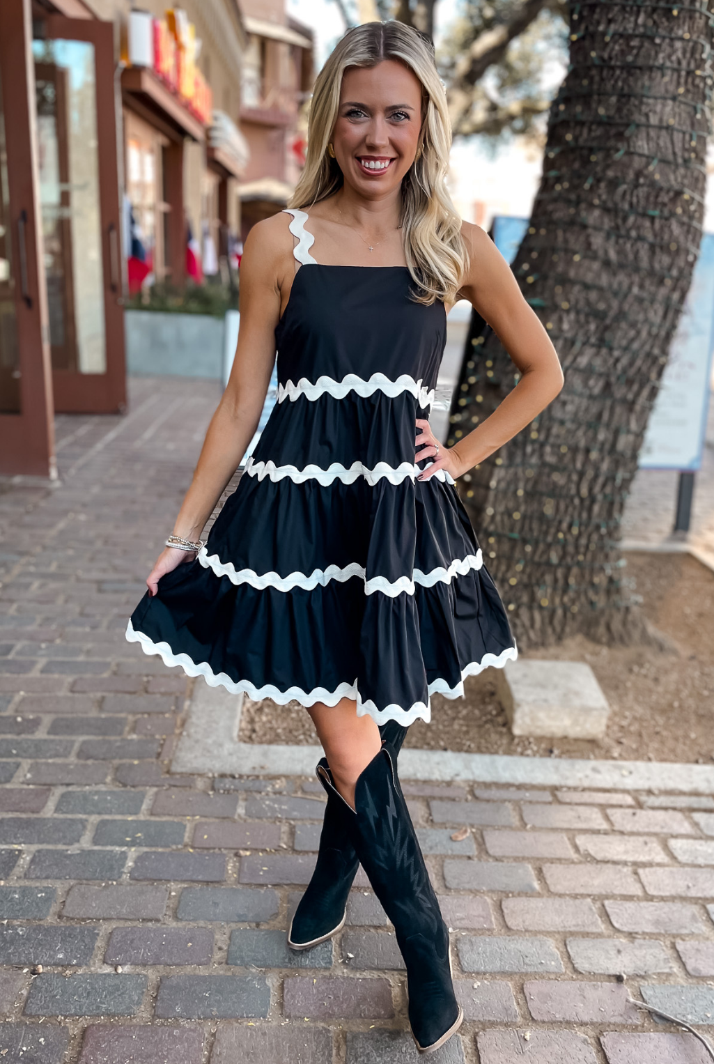 Black Ric Rac Dress