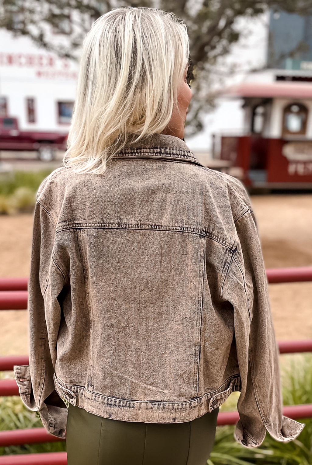 Patches Washed Denim Jacket