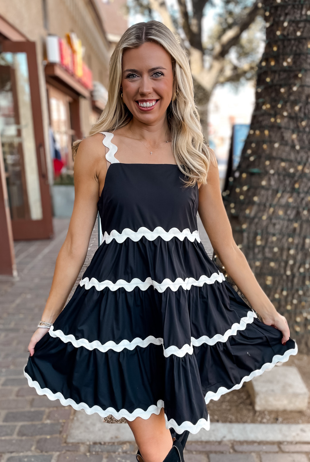 Black Ric Rac Dress