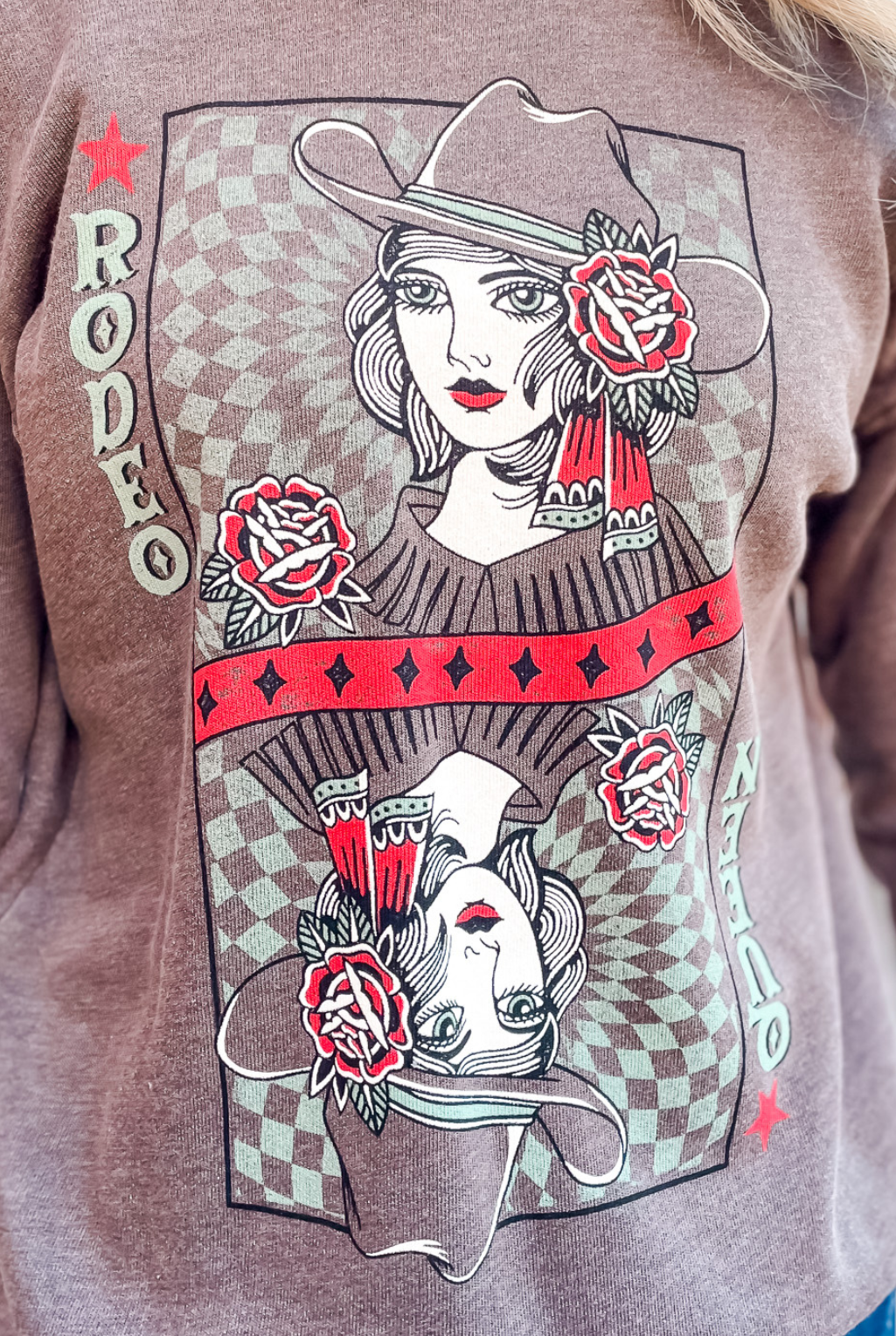 Rodeo Queen Sweatshirt - Brown