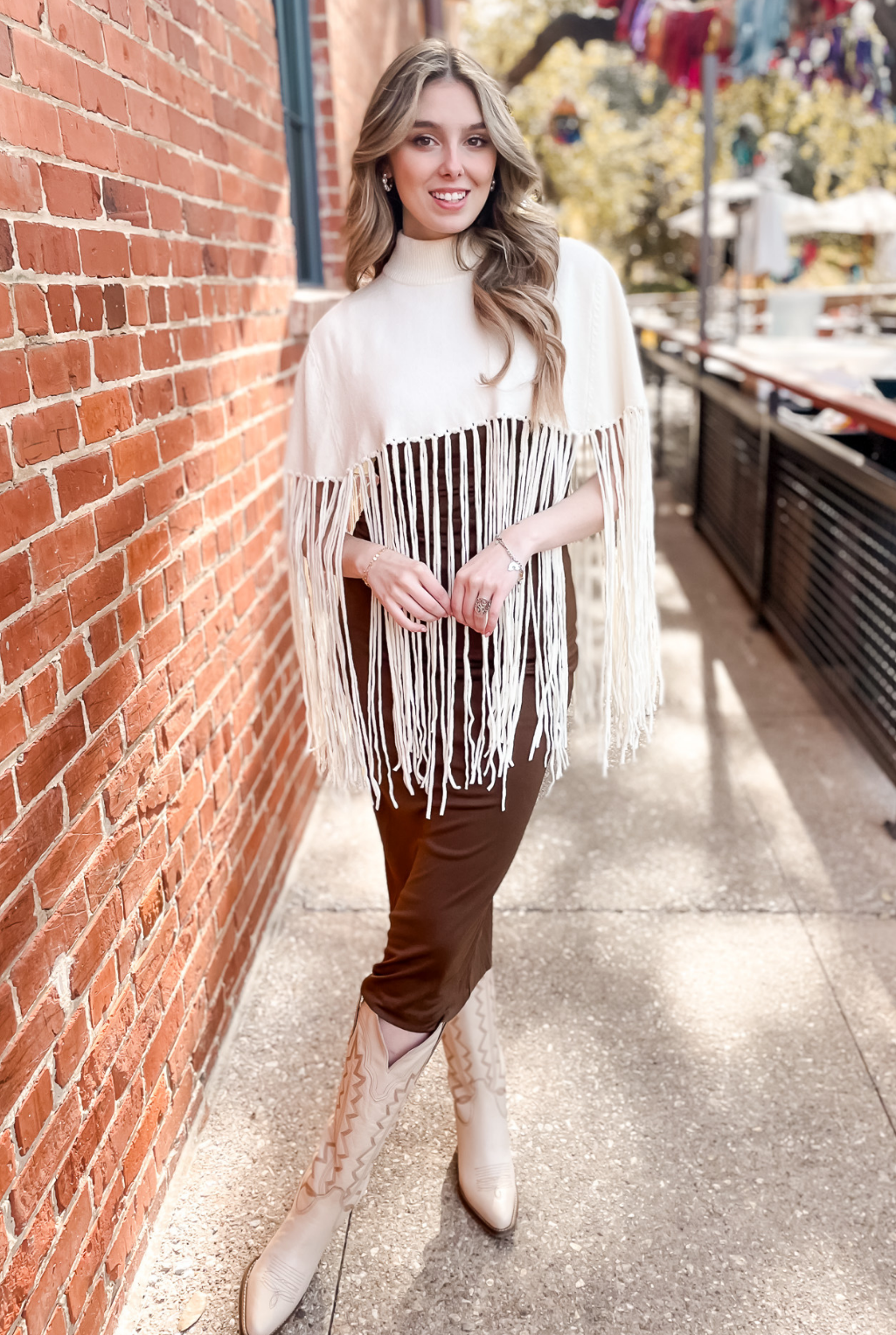 Tassie Tassel Poncho