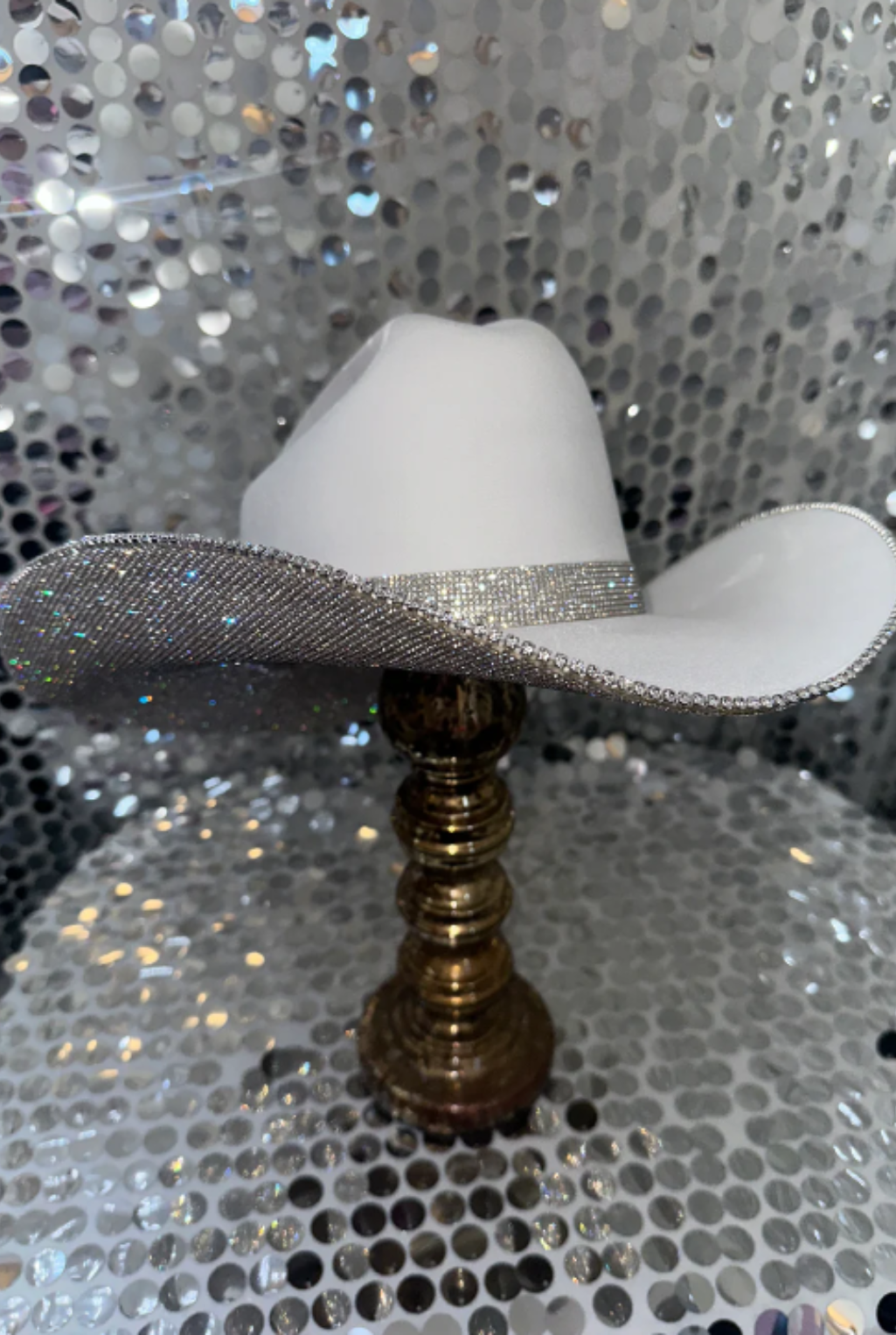 Rhinestone One Size Cowgirl Hat