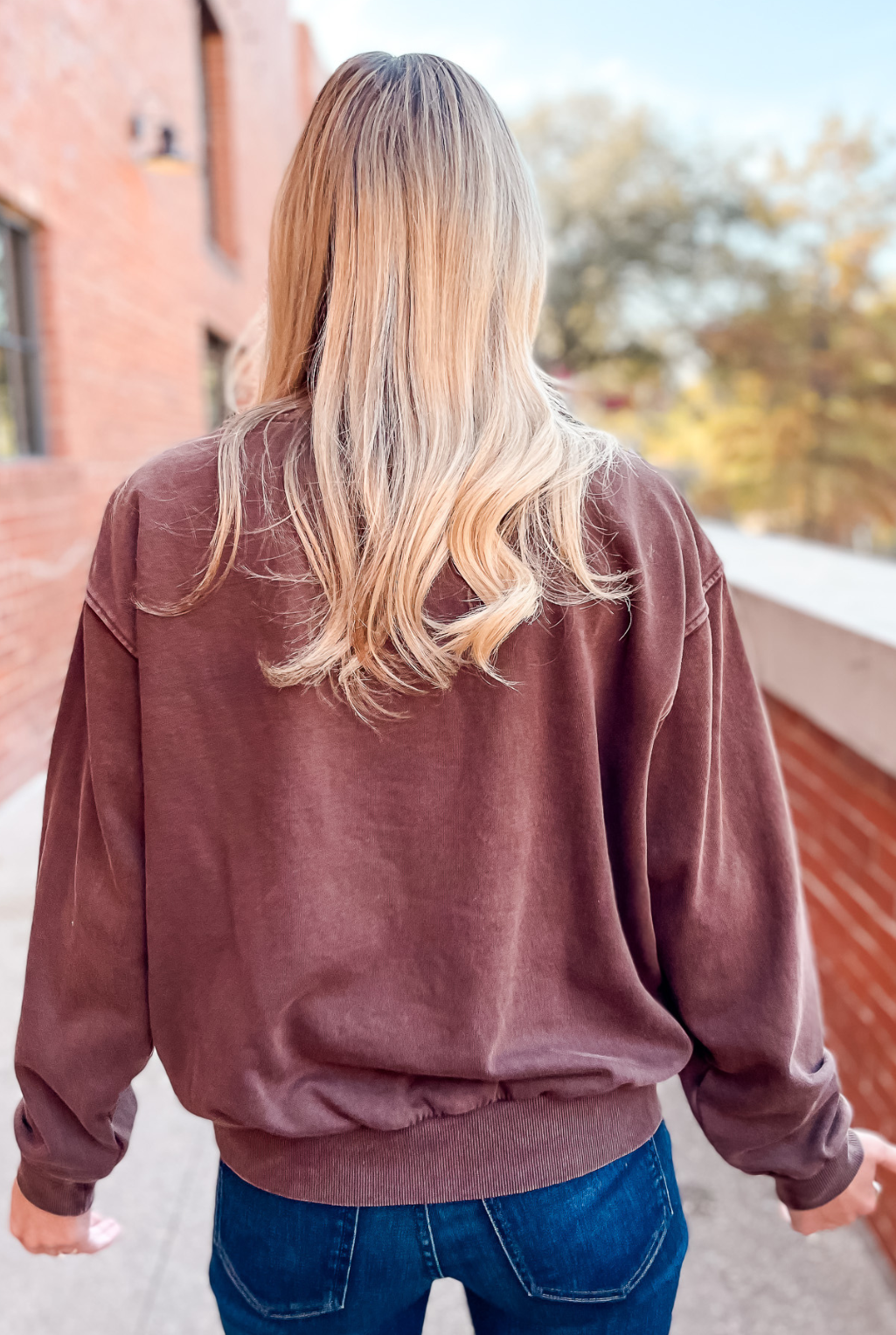 Welcome To Rodeo Sweatshirt - Brown