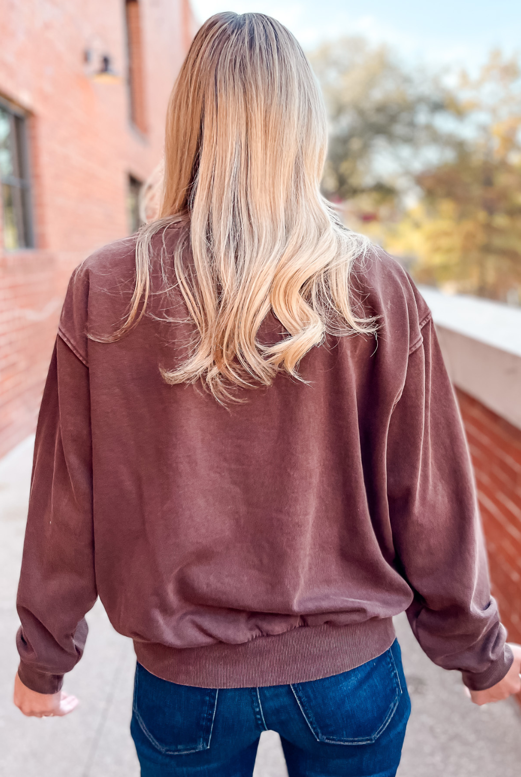 Aztec Sweatshirt - Brown