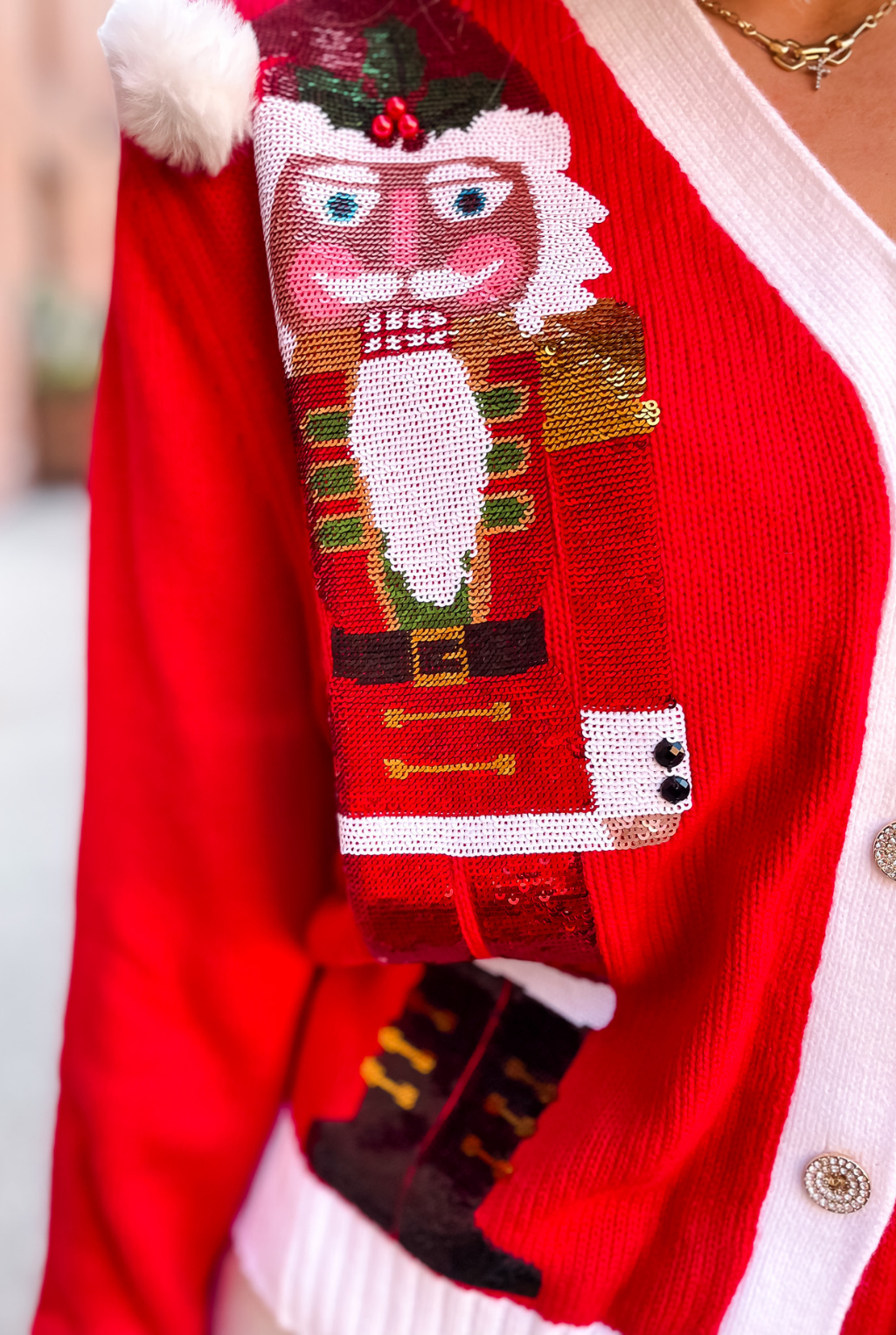 Santa Nutcracker Sweater