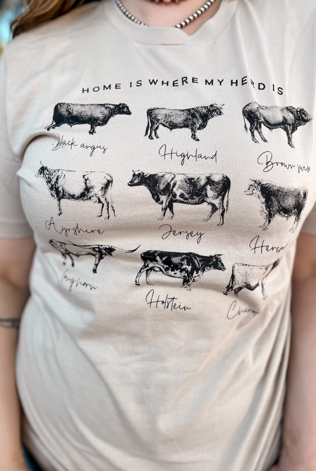 Where My Herd Is T-Shirt - Tan