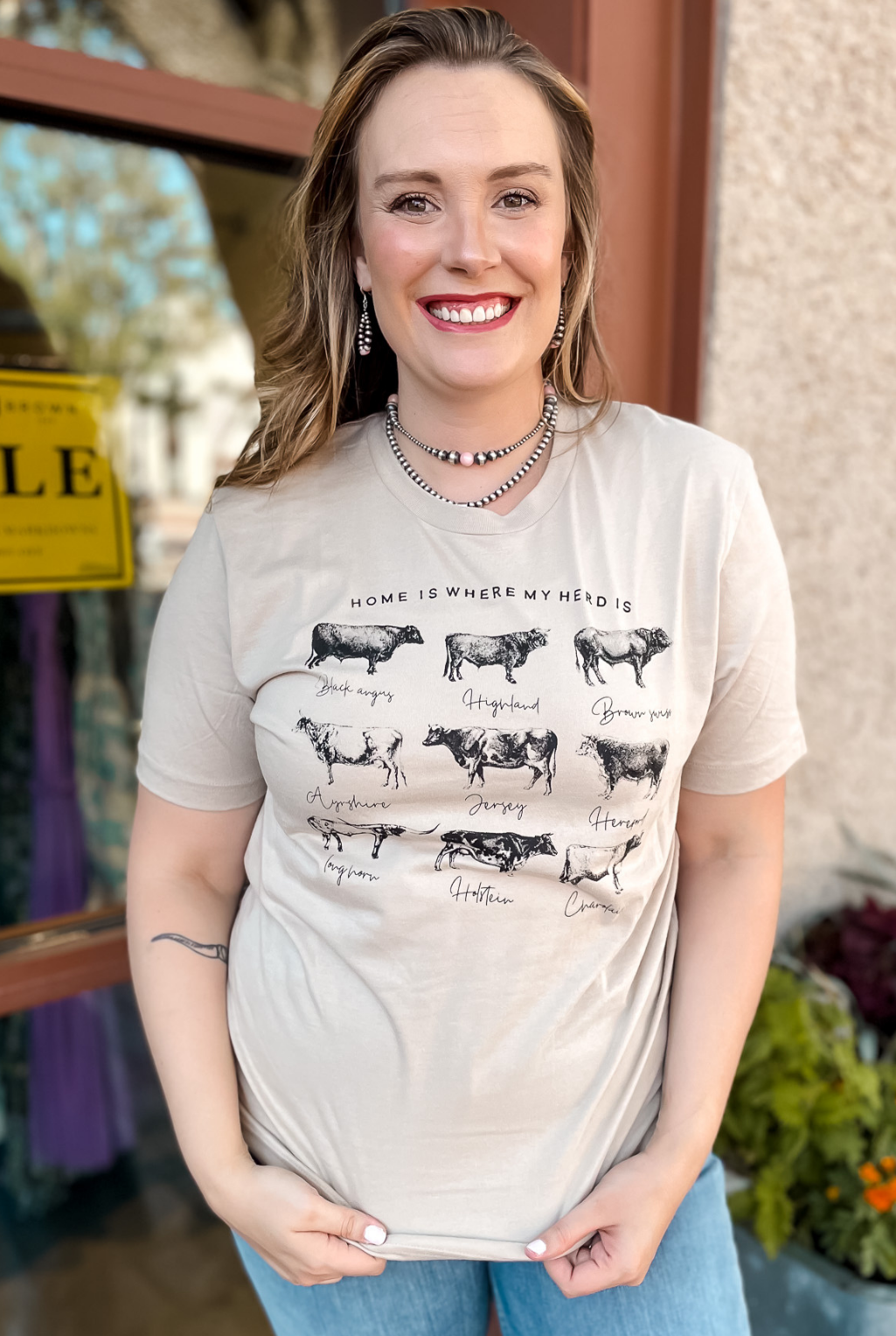 Where My Herd Is T-Shirt - Tan