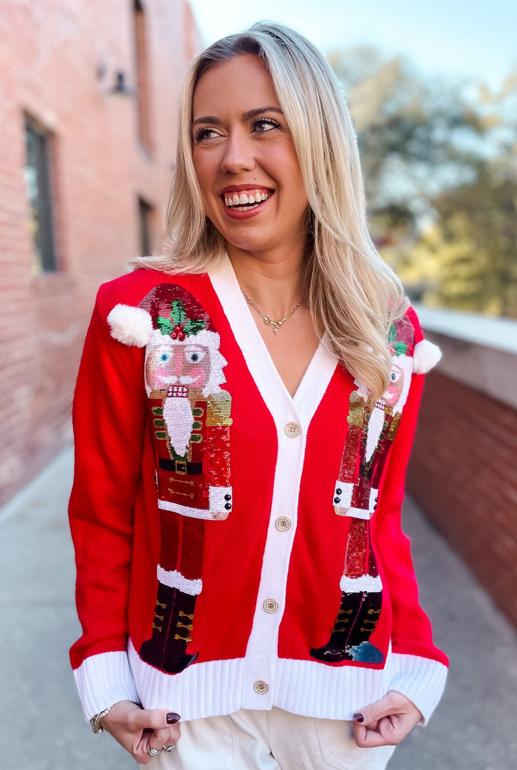 Santa Nutcracker Sweater