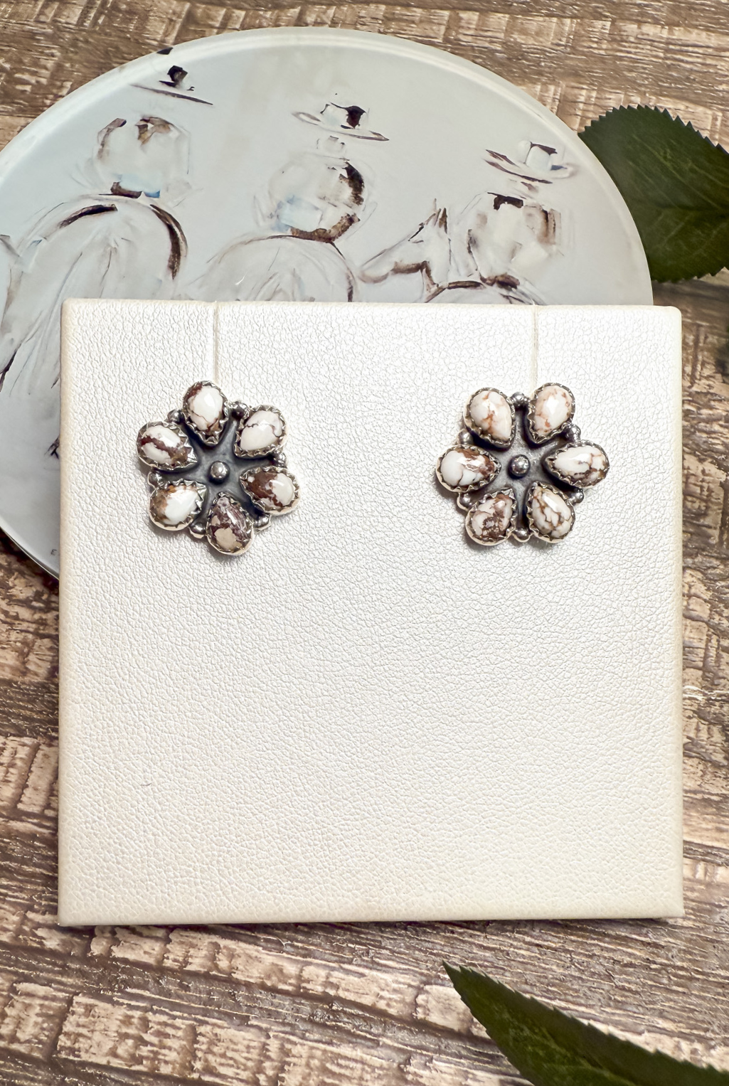 Wild Horse Floral Studs