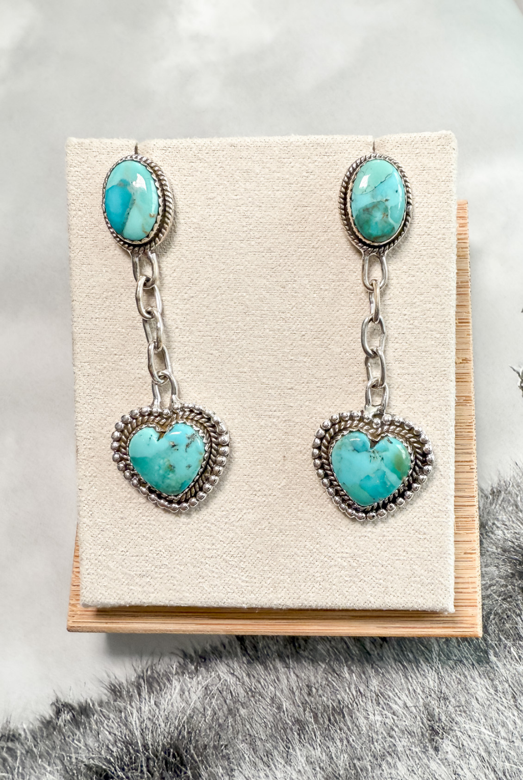 Heart Drop Earrings