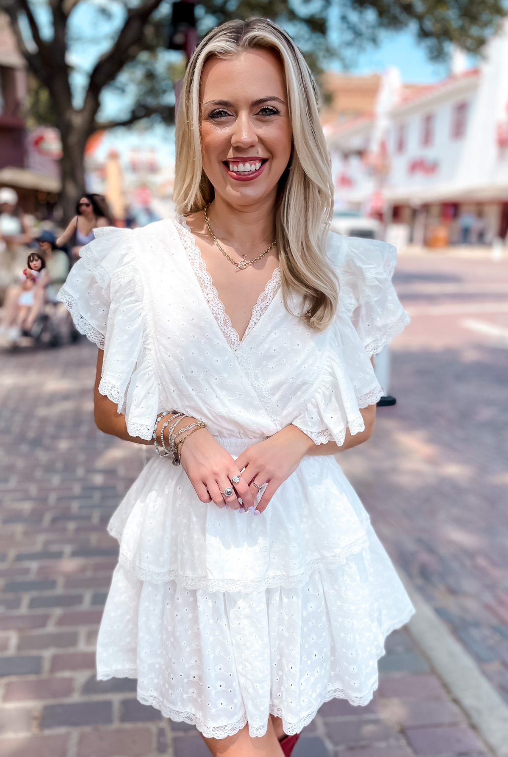 Nantucket Eyelet Dress - Off White