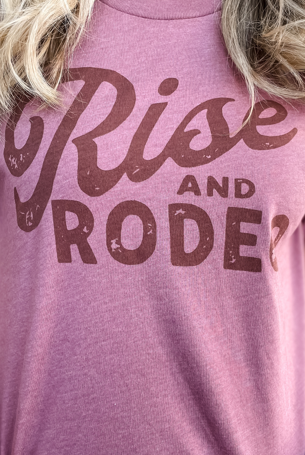 Rise And Rodeo T-Shirt - Mauve