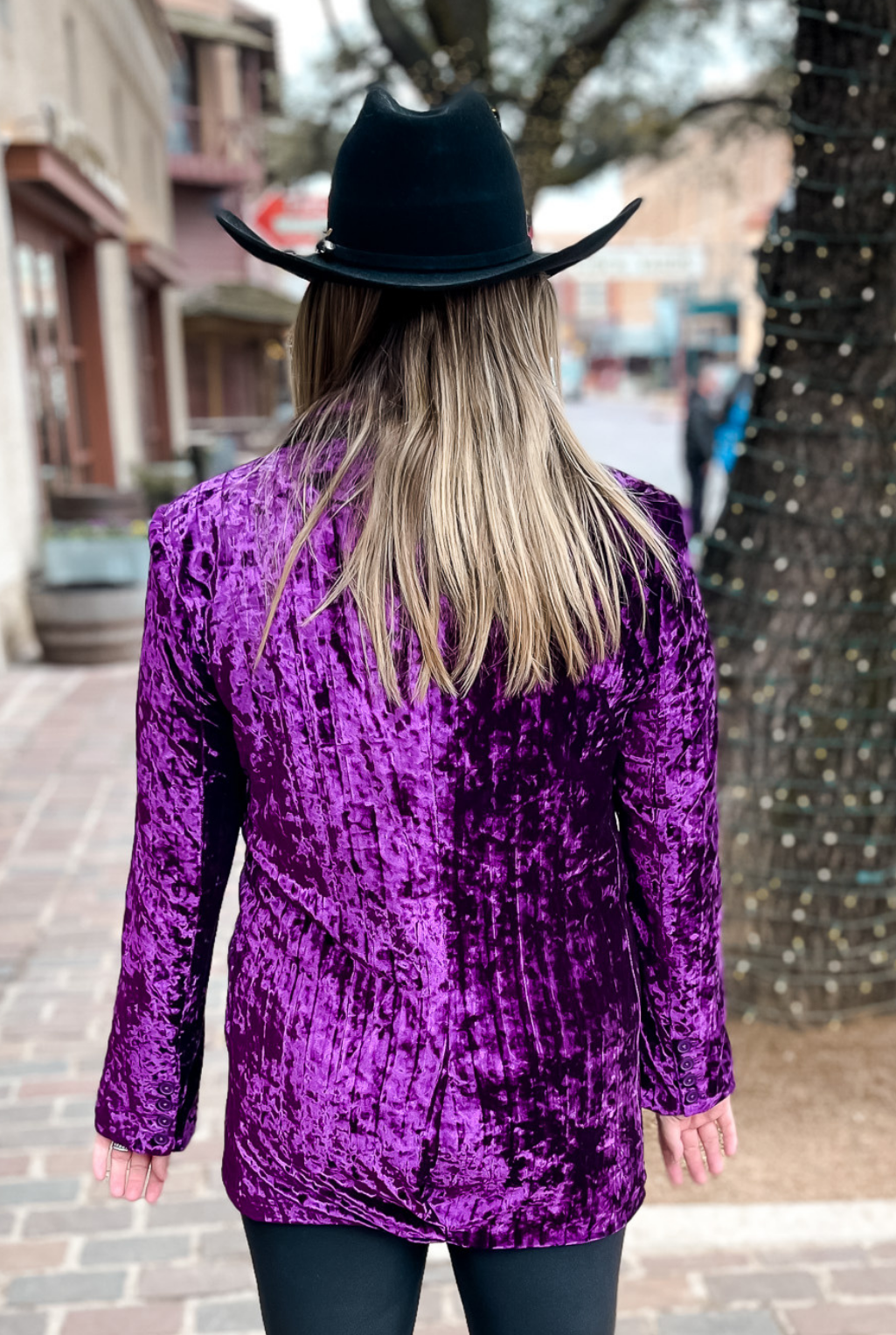 Crushed It Velvet Blazer - Orchid