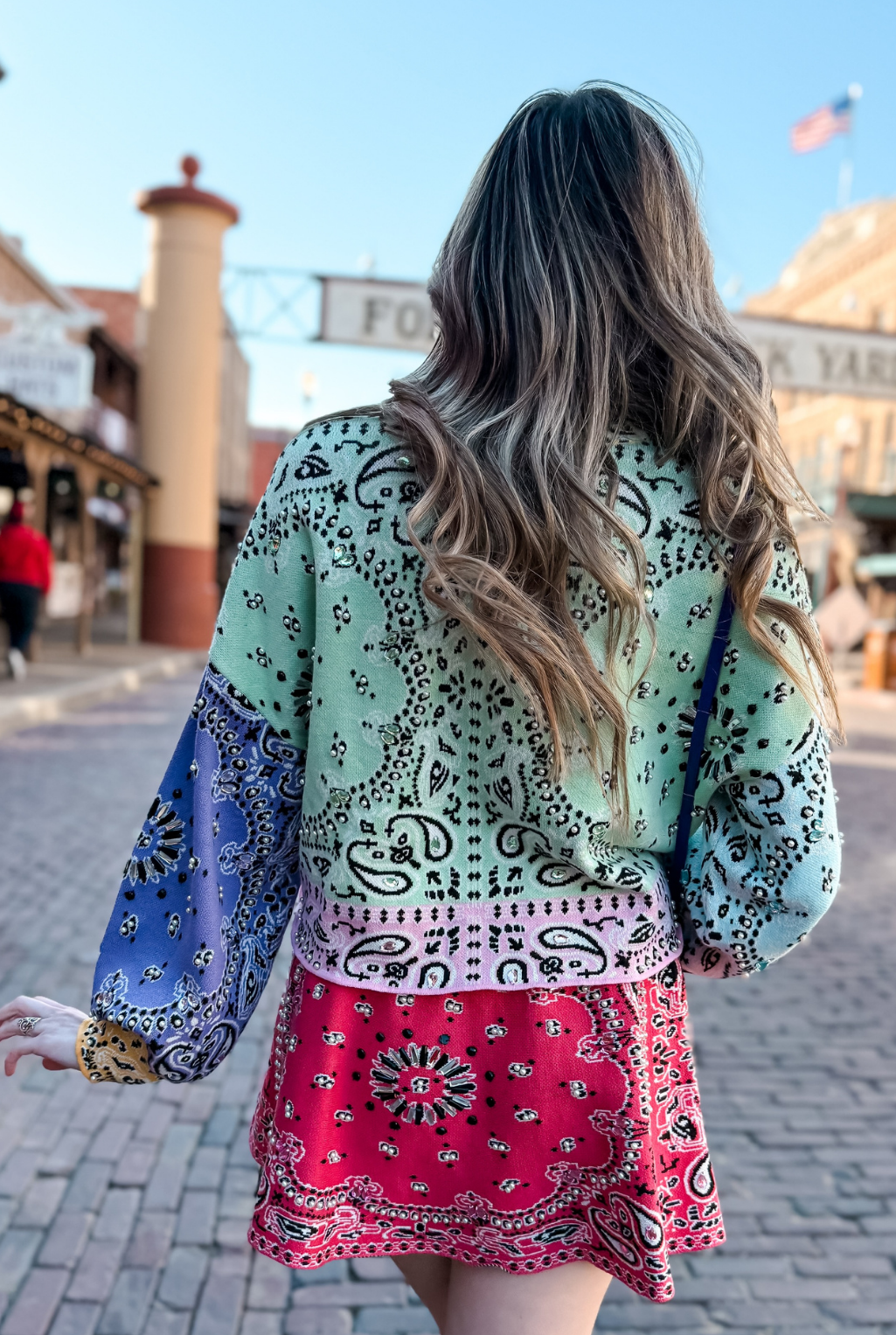 Color Block Bandana Sweater