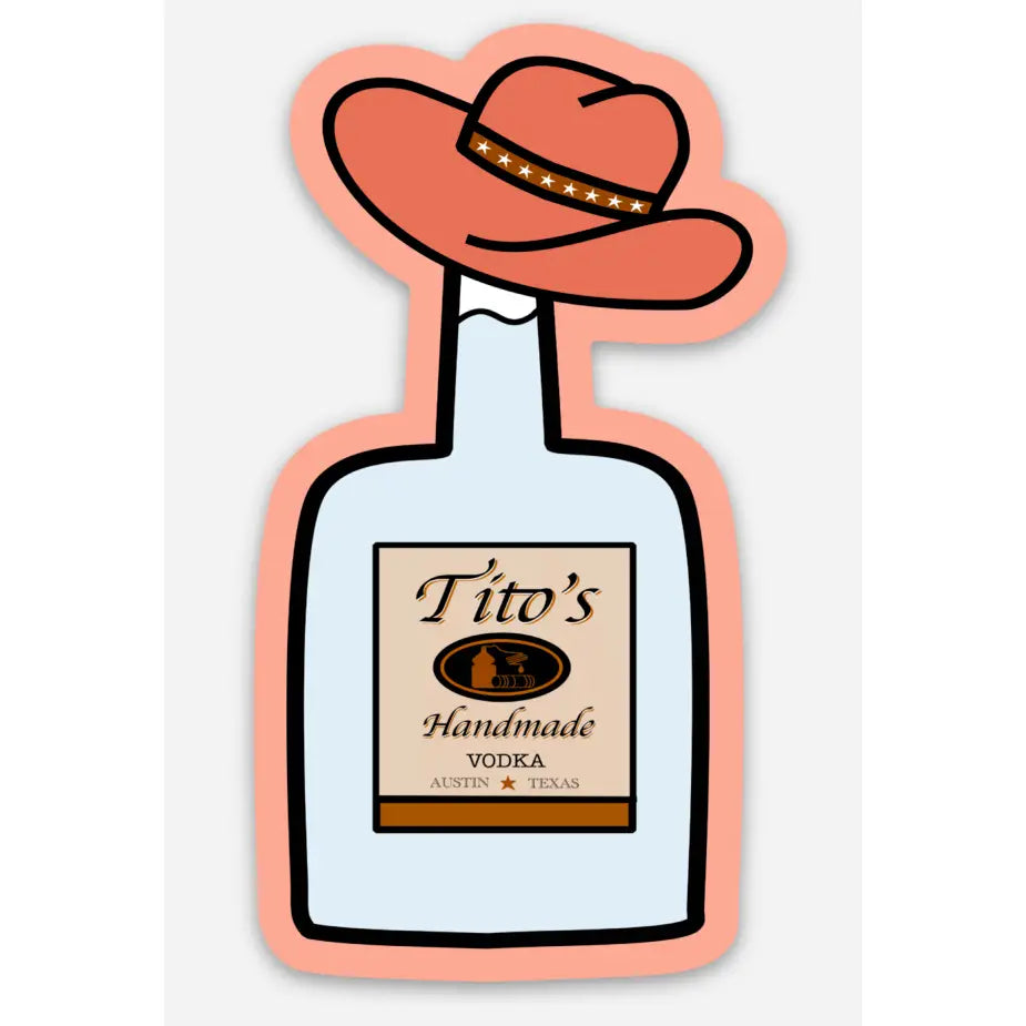 Titos Cowboy Sticker