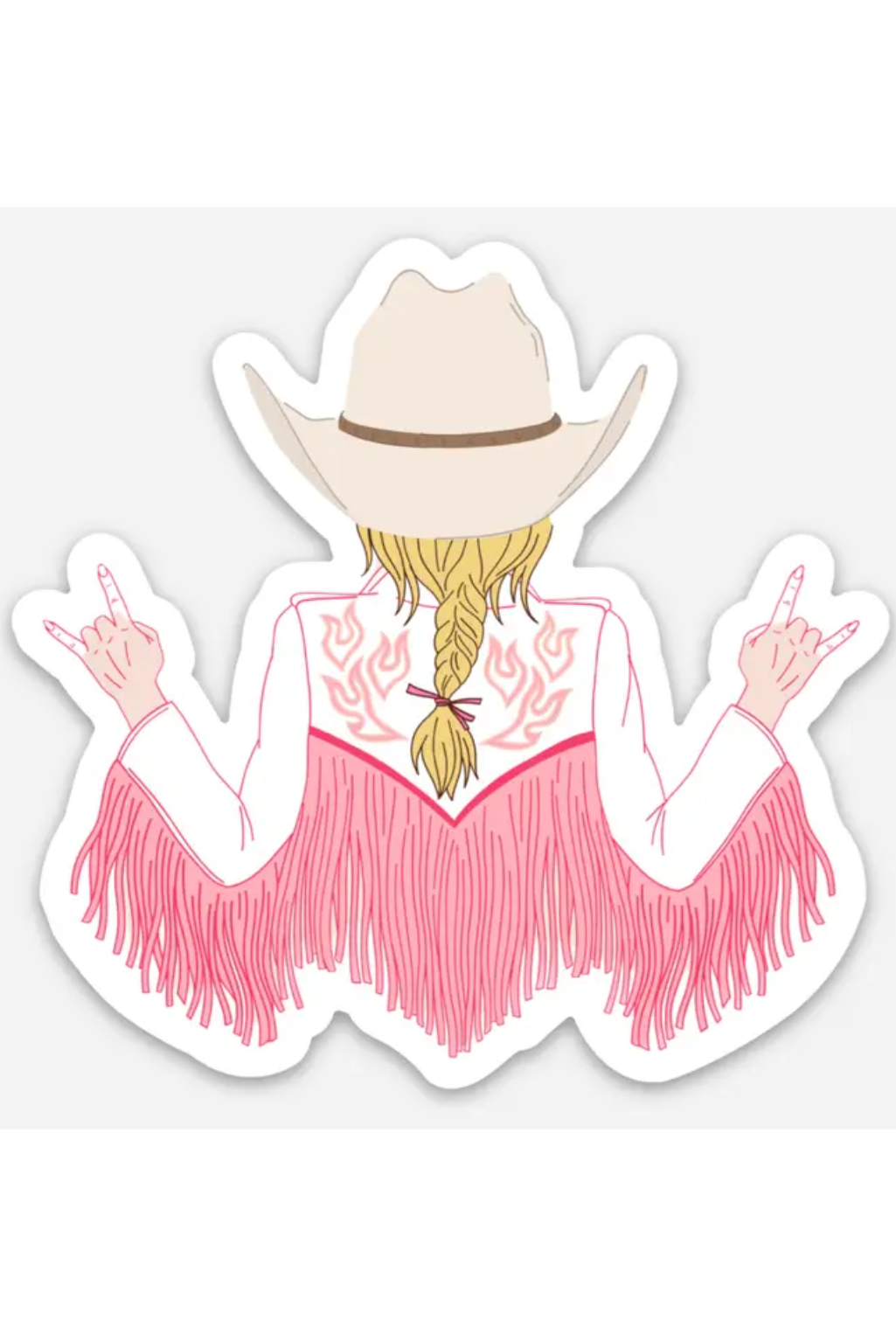 Live Long Cowgirl Sticker