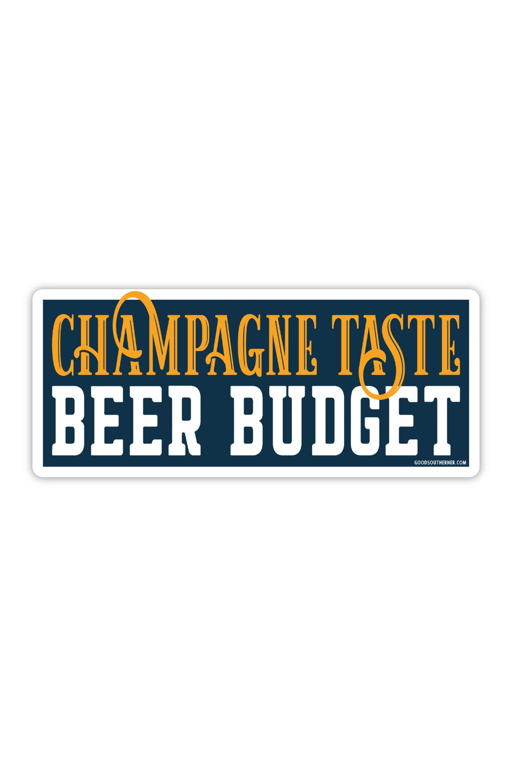 Champagne Taste Sticker