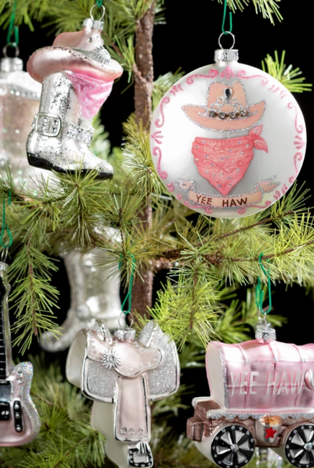 Cowgirl Getup Ornament - Light Pink