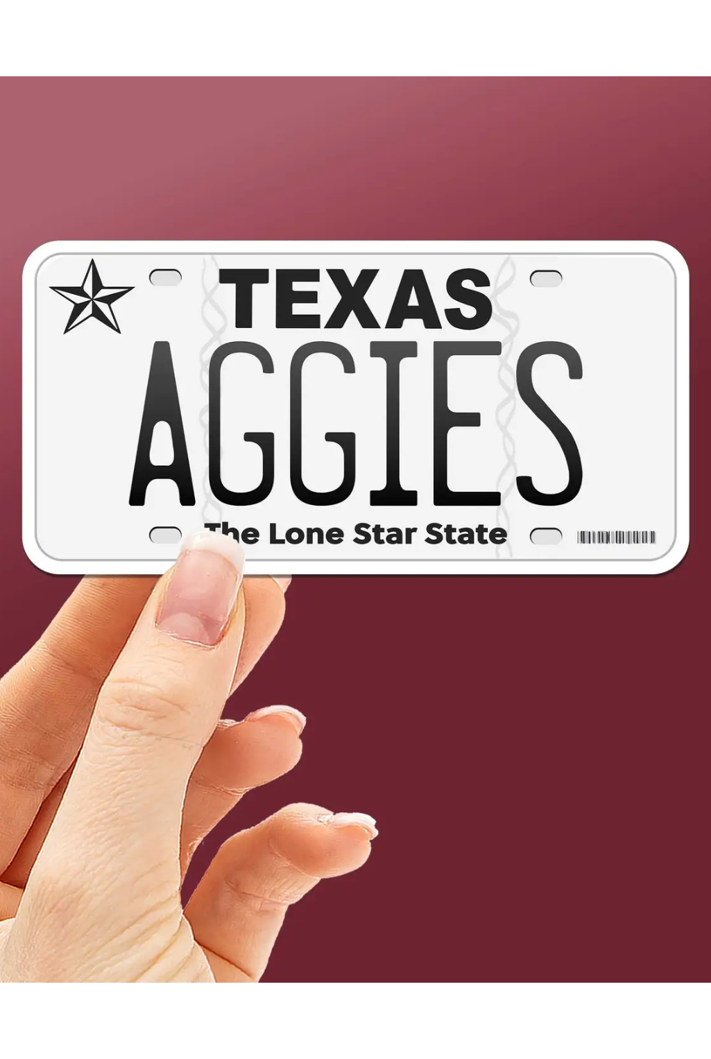 Aggies License Plate Sticker