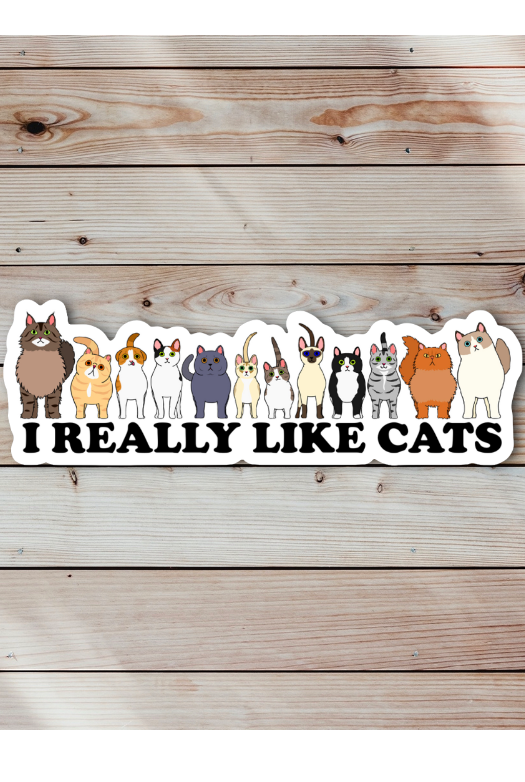 I Like Cats Sticker