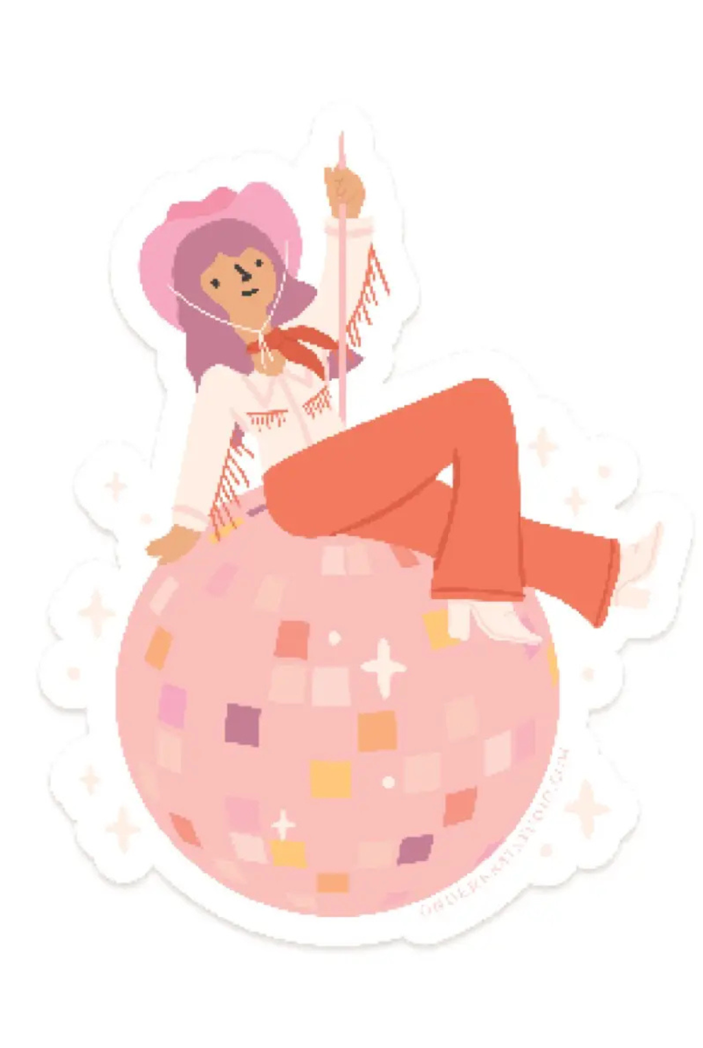 Disco Cowgirl Sticker