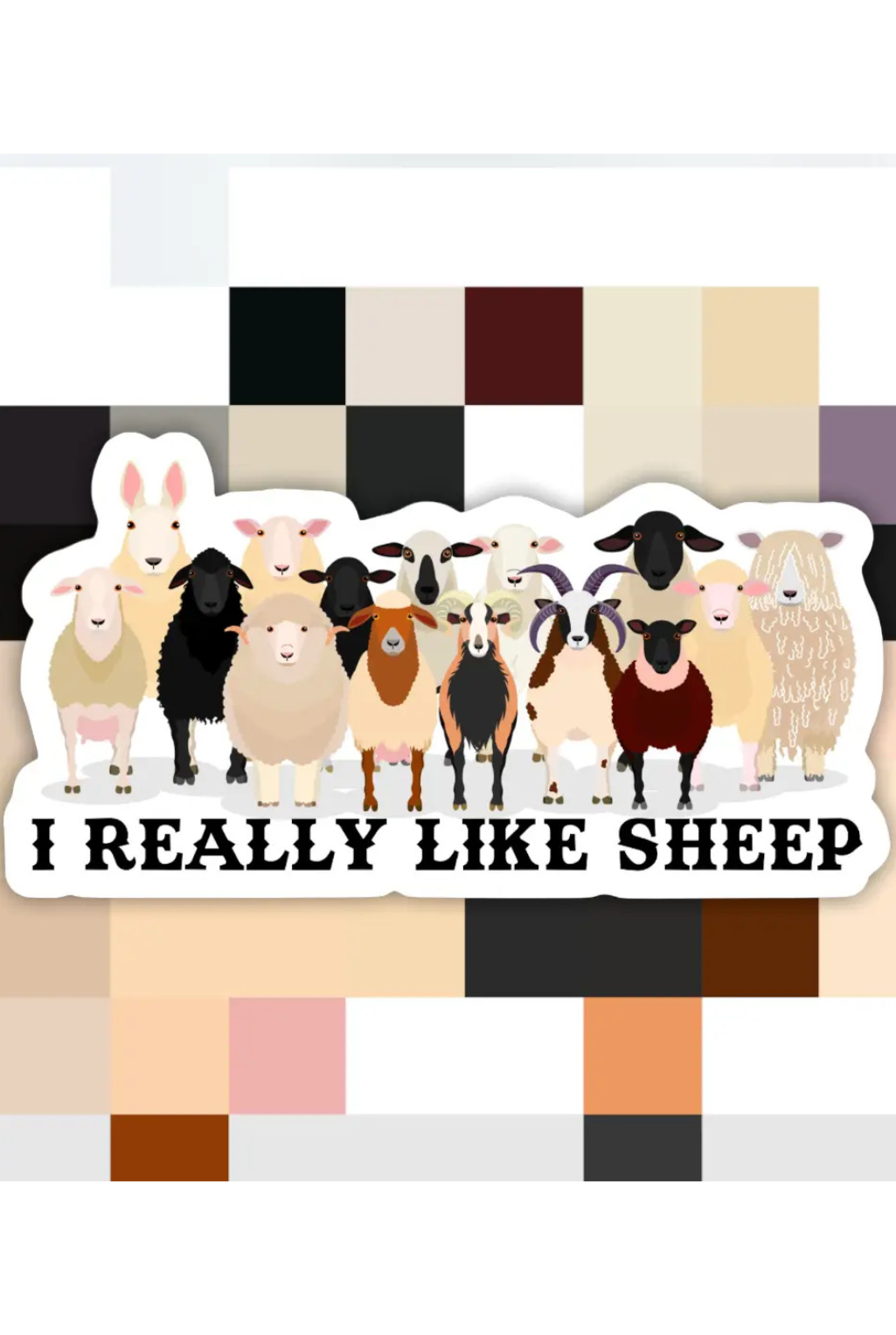 I Like Sheep Sticker