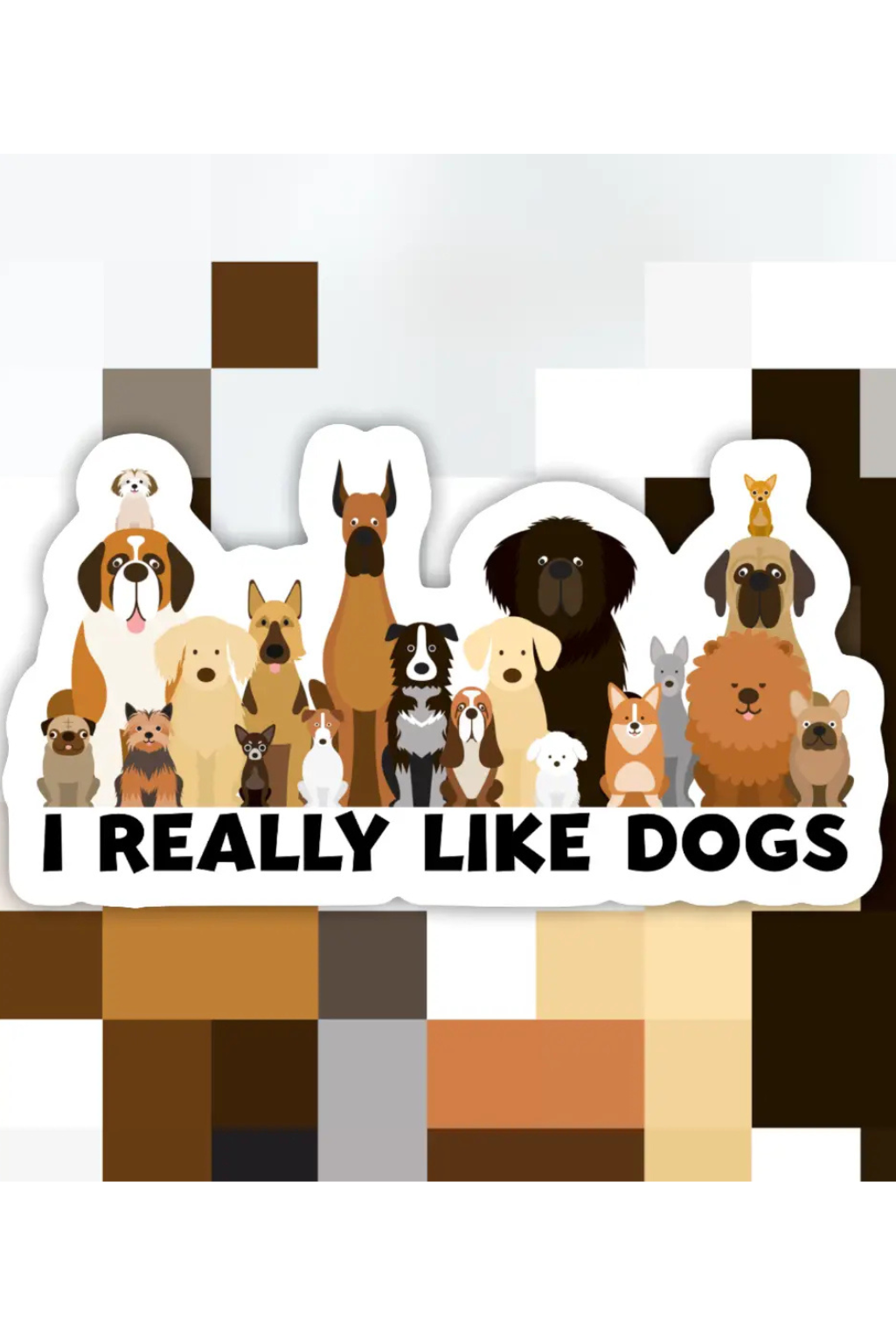 I Like Dogs Sticker