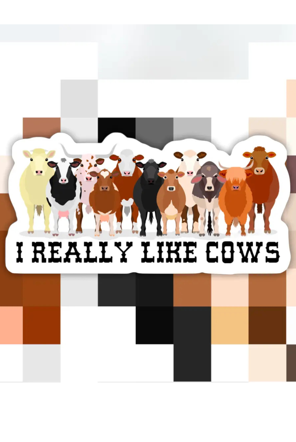 I Like Cows Sticker