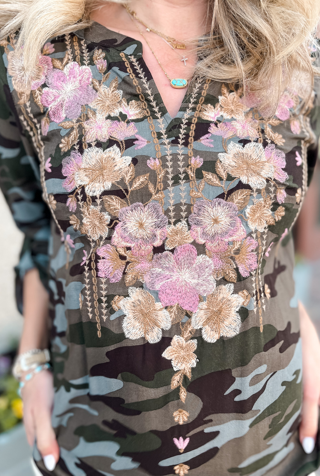 Floral Camo Blouse