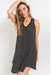 Yuma Stripe Breezy Dress - Black/White - Tucker Brown