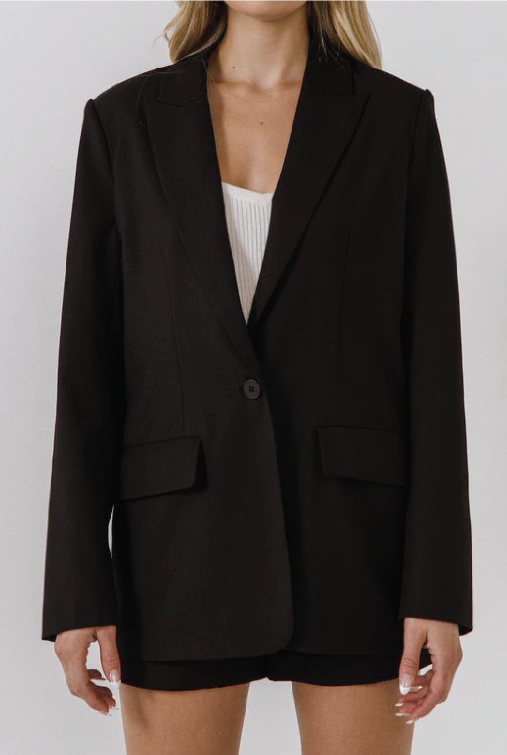 Back To Business Blazer - Black