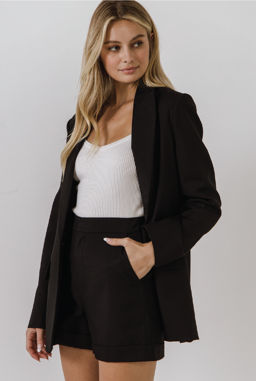 Back To Business Blazer - Black