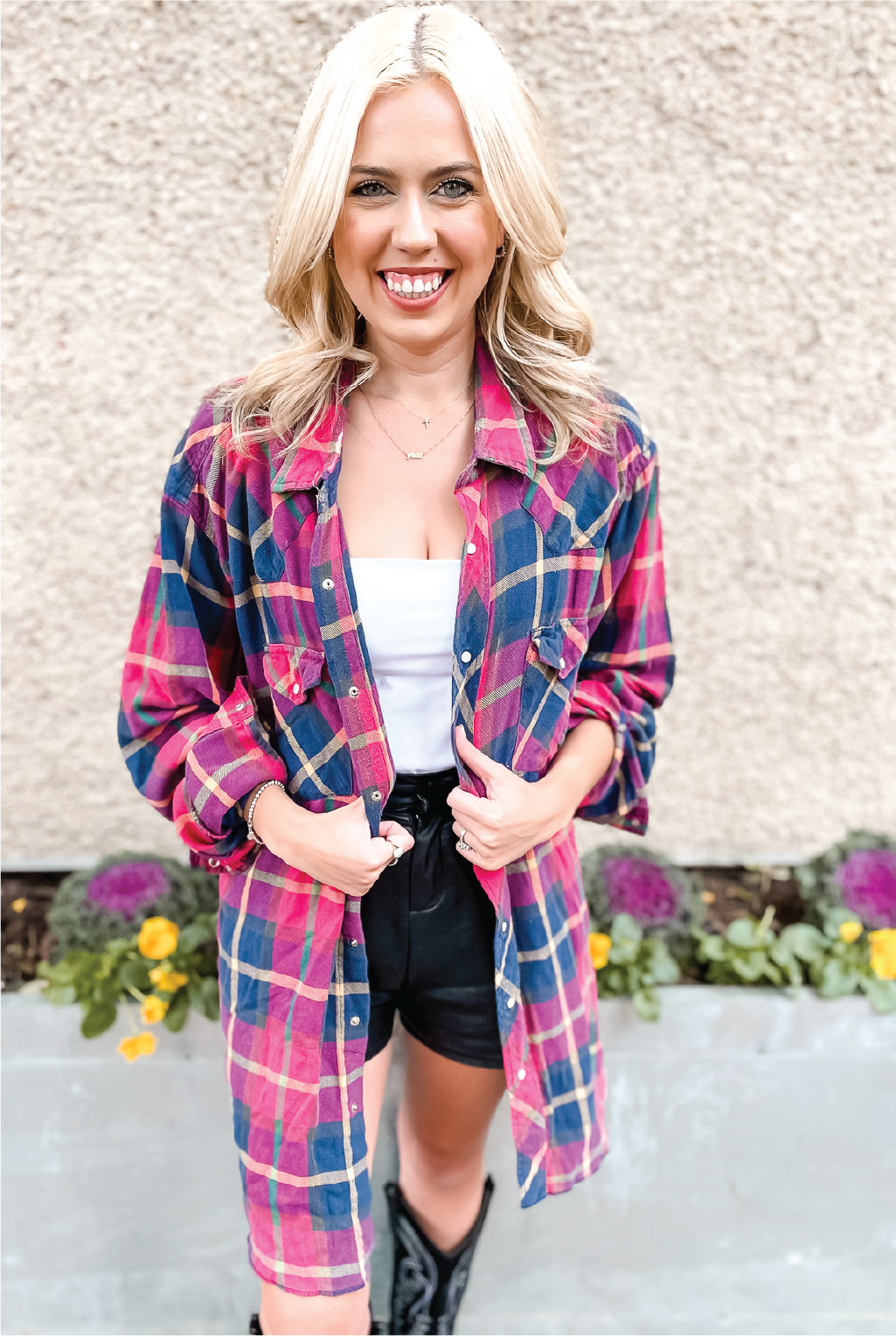 Vintage Souvenir T Back Flannel - Stay Rad