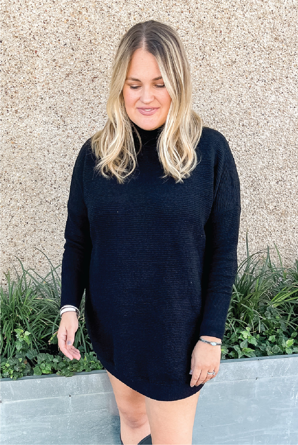 Buddy Love - Mara Sweater Dress -Black