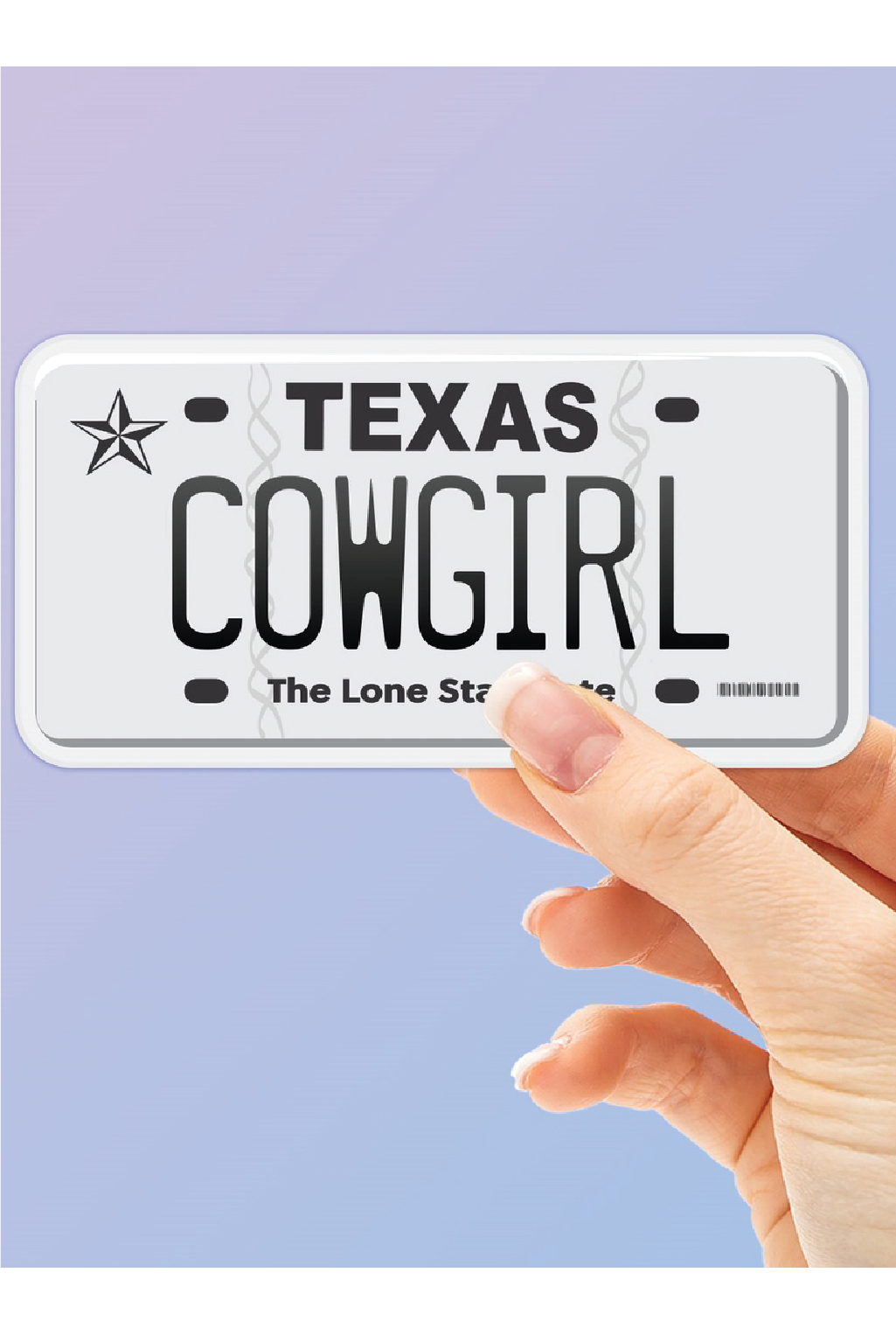 Texas Cowgirl Sticker — Tucker Brown