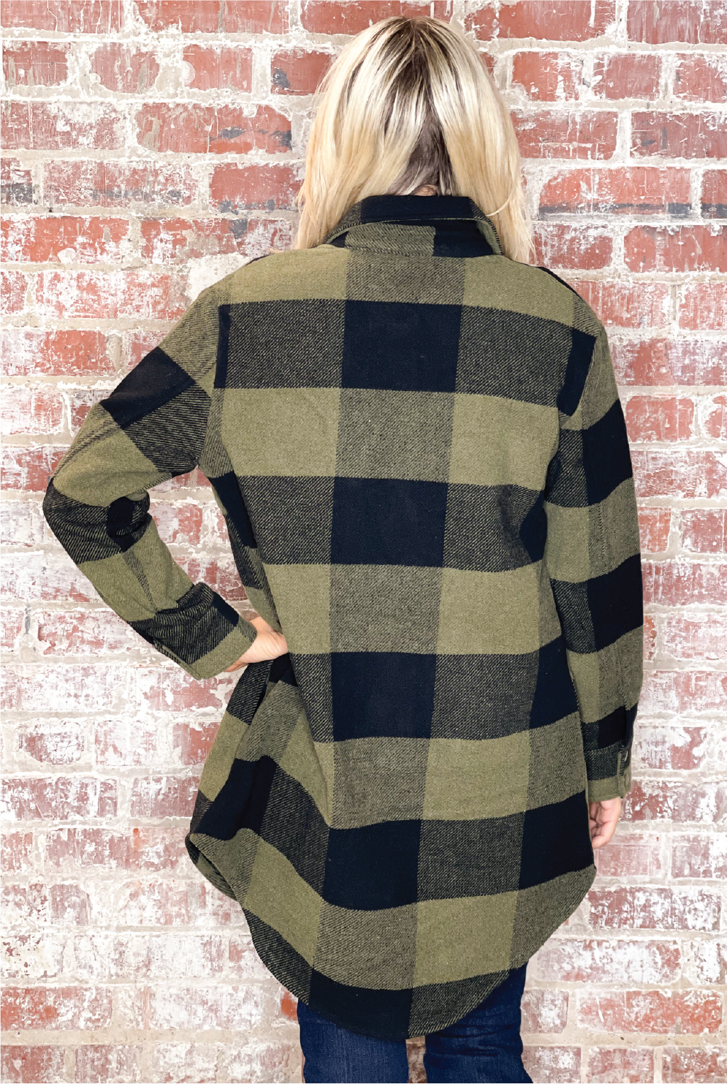 Steve Madden - Eldridge Plaid Shacket - Olive