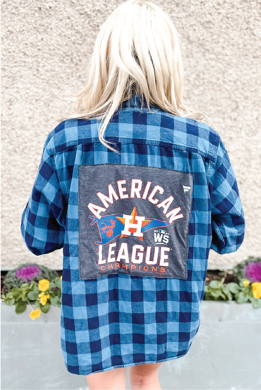 Vintage Pro Sports T Back Flannel - Astros