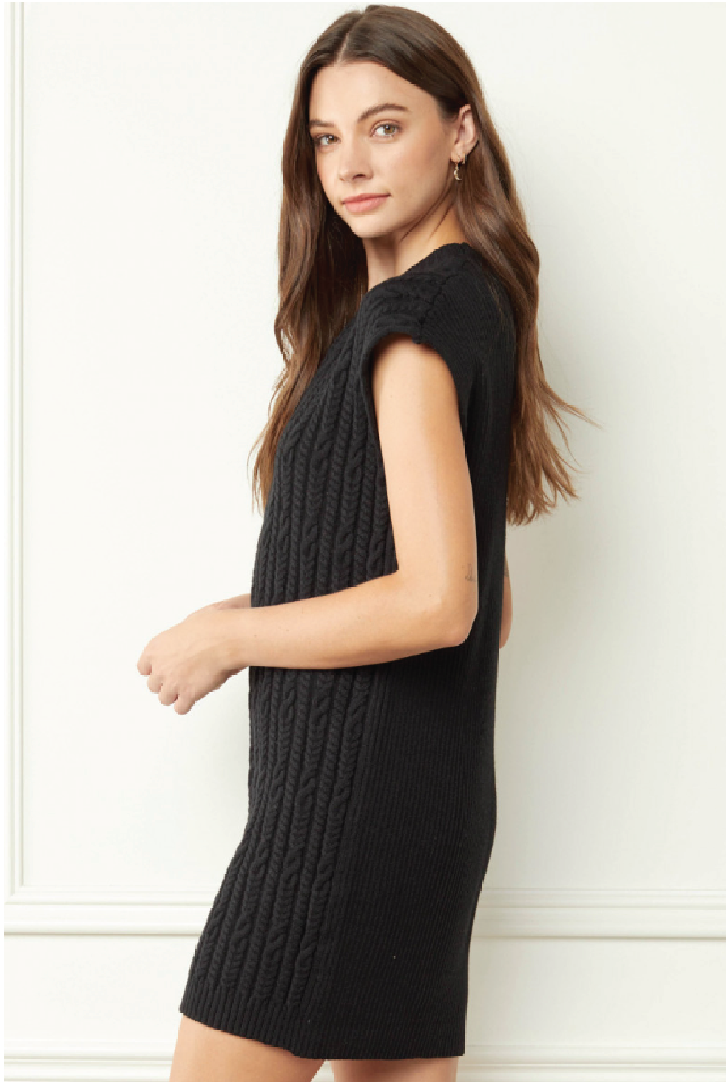 Cable Girl Sweater Dress