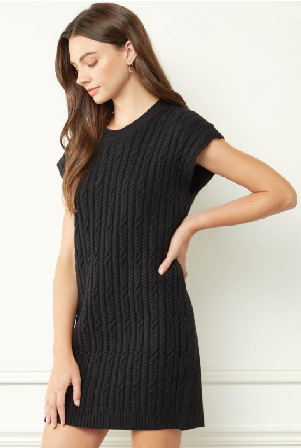 Cable Girl Sweater Dress