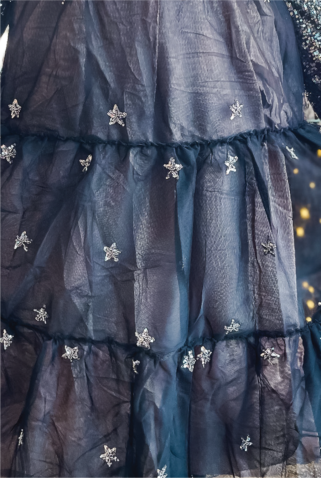 Starry Night Maxi Skirt - Black