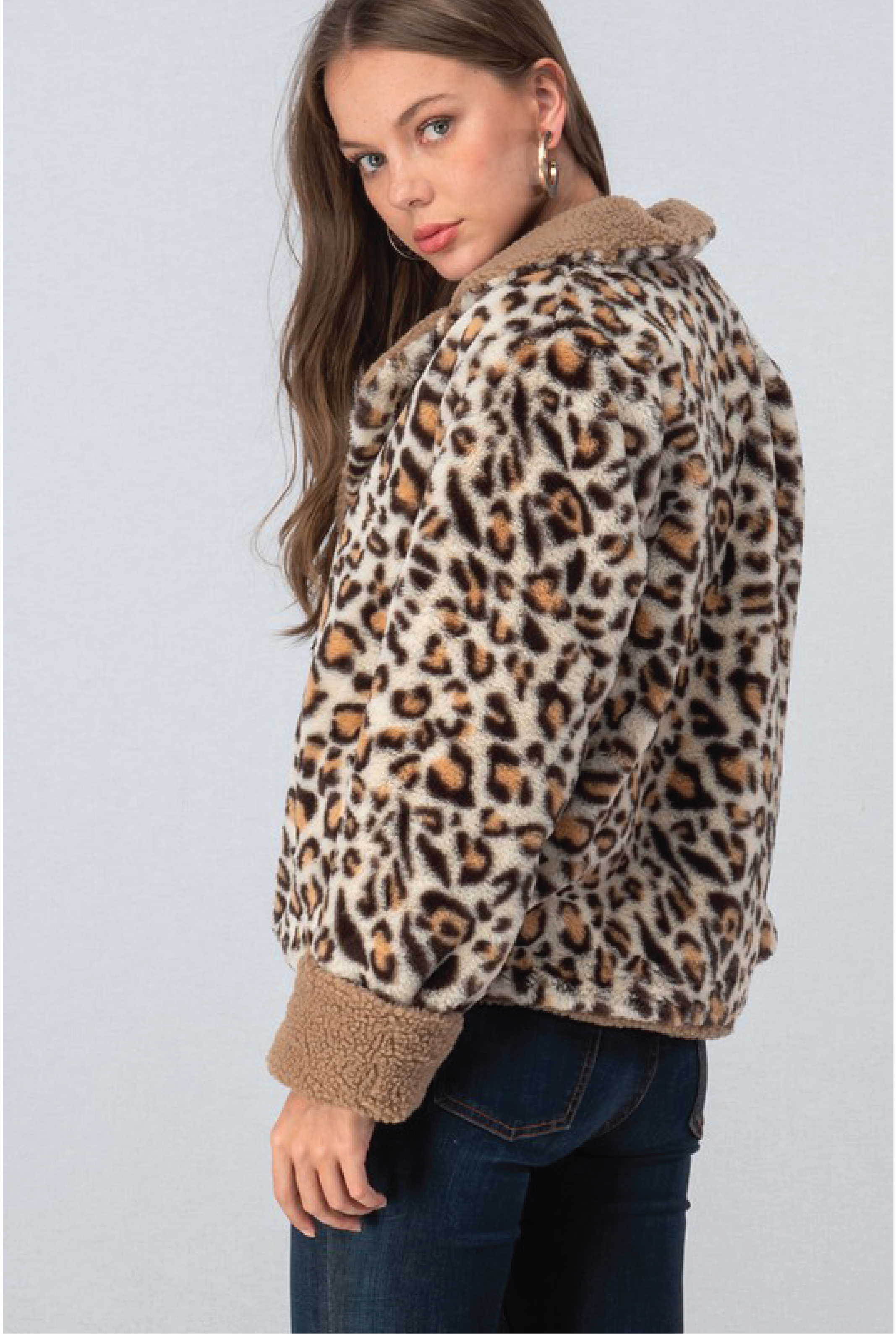 Leopard Reversible Jacket - Tucker Brown