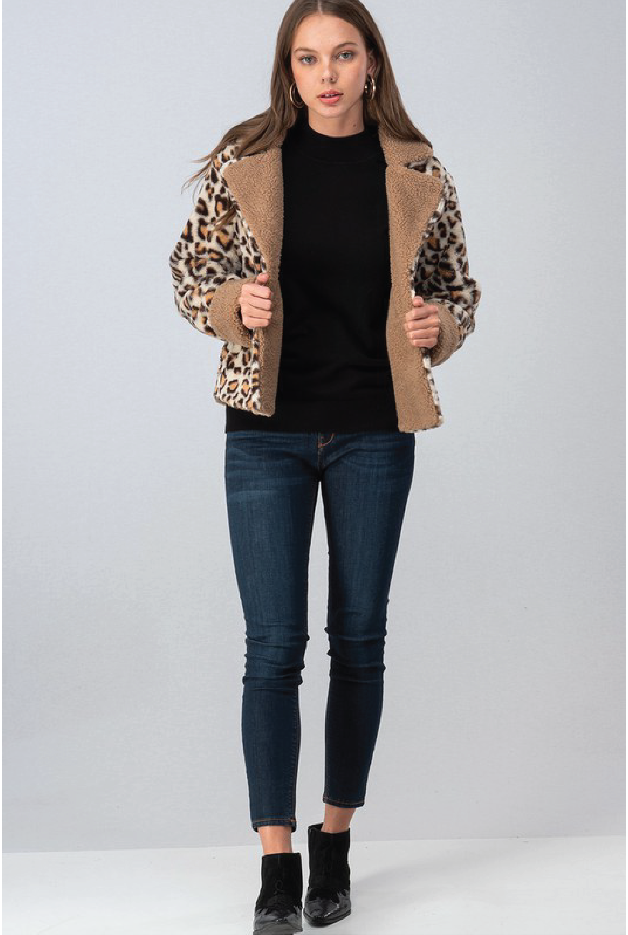 Leopard Reversible Jacket - Tucker Brown