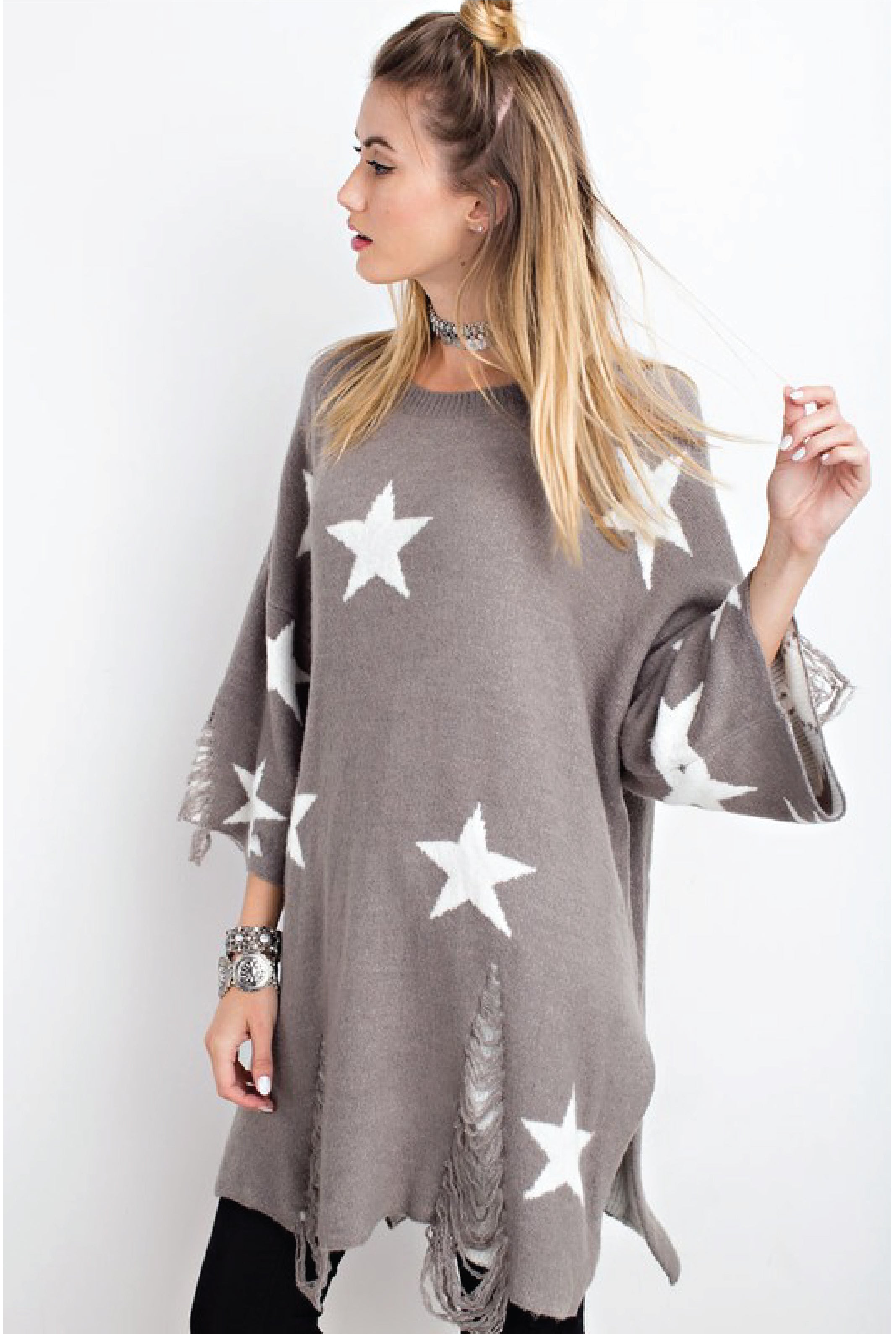 Starry Eyed Sweater - Tucker Brown